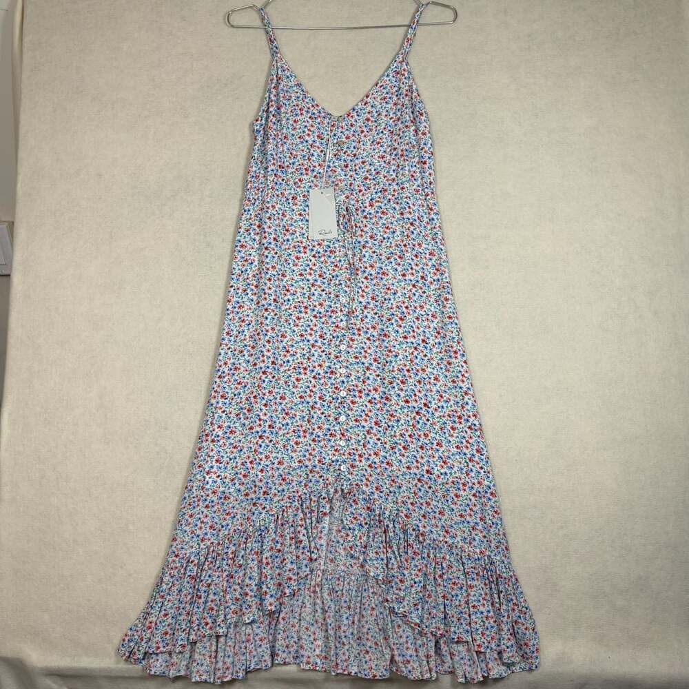 Rails Dress Womens XS Frida Wild Daisies Floral Hi-Lo Midi NWT
